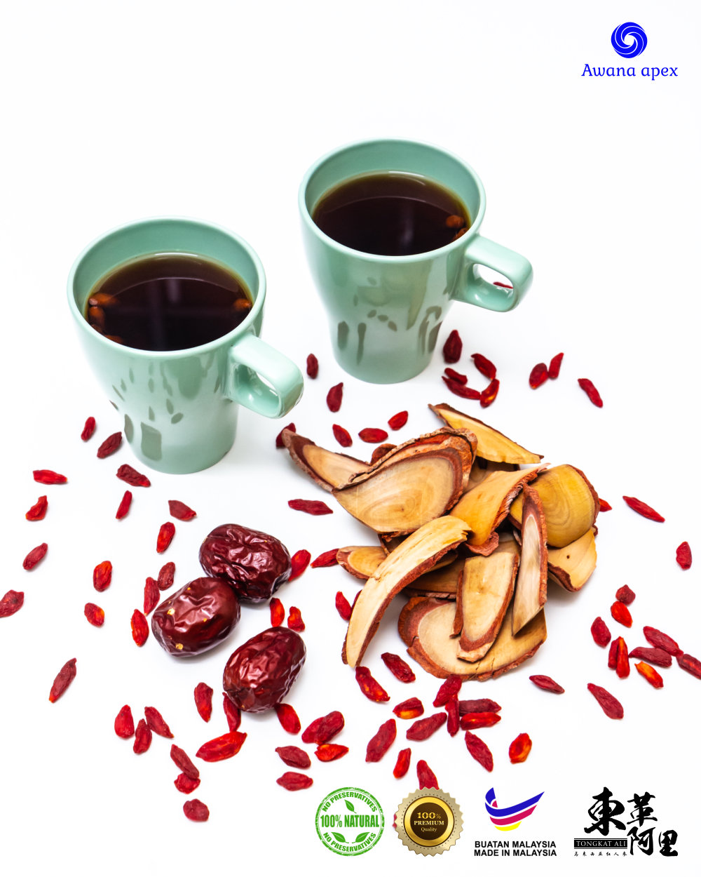 东革阿里的过程 炖煮Tongkat Ali 的过程 纯天然有机绿色植物 Awana Apex Manufacturer A011