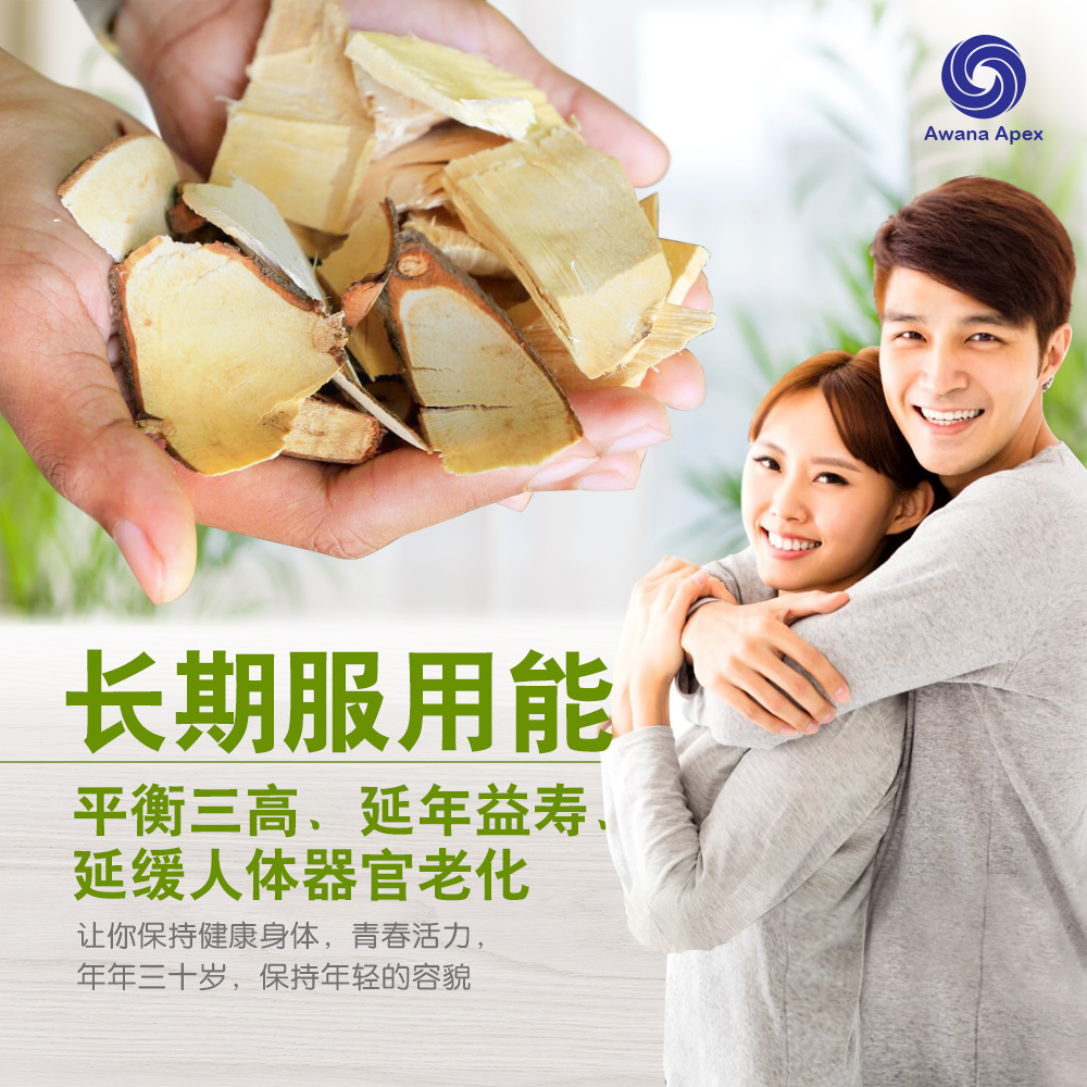 红色东革阿里 加强身体免疫力 增强细胞再生 软化血管 Tongkat Ali 纯天然有机绿色植物 Awana Apex Manufacturer A003-G04