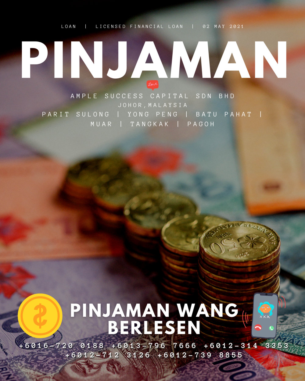 Pinjaman Wang Parit Sulong Pinjaman Wang Batu Pahat Pinjaman Wang Muar Pinjaman Wang Berlesen Parit Sulong Loan Ample Success Capital A09