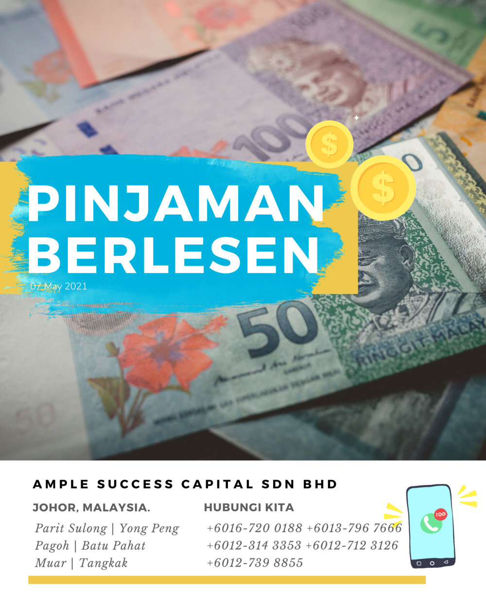 Pinjaman Wang Parit Sulong Pinjaman Wang Batu Pahat Pinjaman Wang Muar Pinjaman Wang Berlesen Parit Sulong Loan Ample Success Capital A14