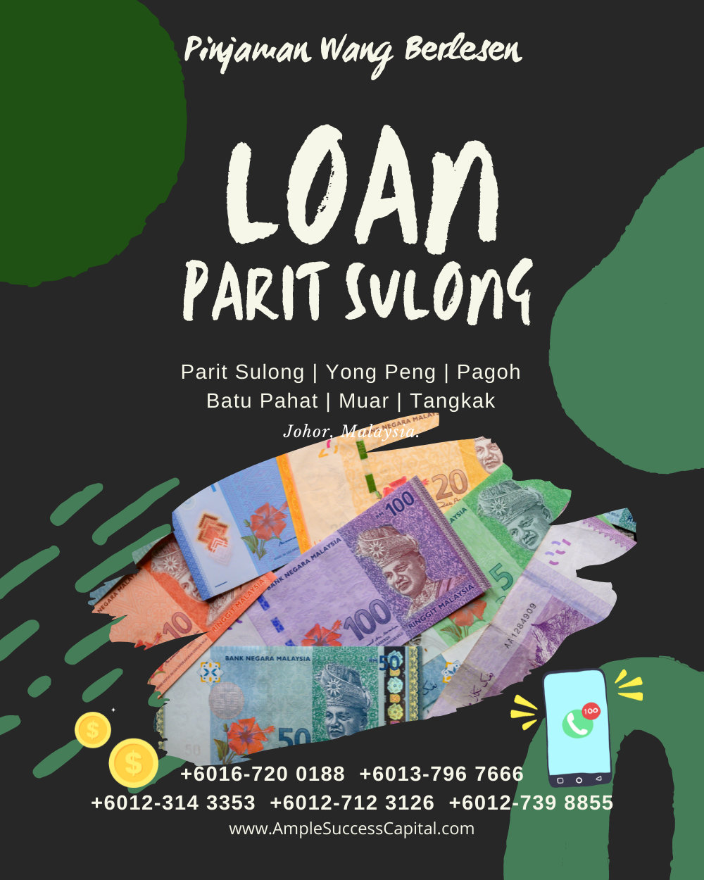 Pinjaman Wang Parit Sulong Pinjaman Wang Batu Pahat Pinjaman Wang Muar Pinjaman Wang Berlesen Parit Sulong Loan Ample Success Capital A15
