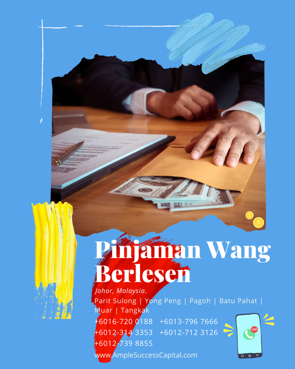 Pinjaman Wang Parit Sulong Pinjaman Wang Batu Pahat Pinjaman Wang Muar Pinjaman Wang Berlesen Parit Sulong Loan Ample Success Capital A16