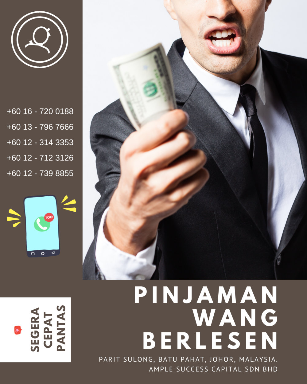 Pinjaman Wang Parit Sulong Pinjaman Wang Batu Pahat Pinjaman Wang Muar Pinjaman Wang Berlesen Parit Sulong Loan Ample Success Capital A26
