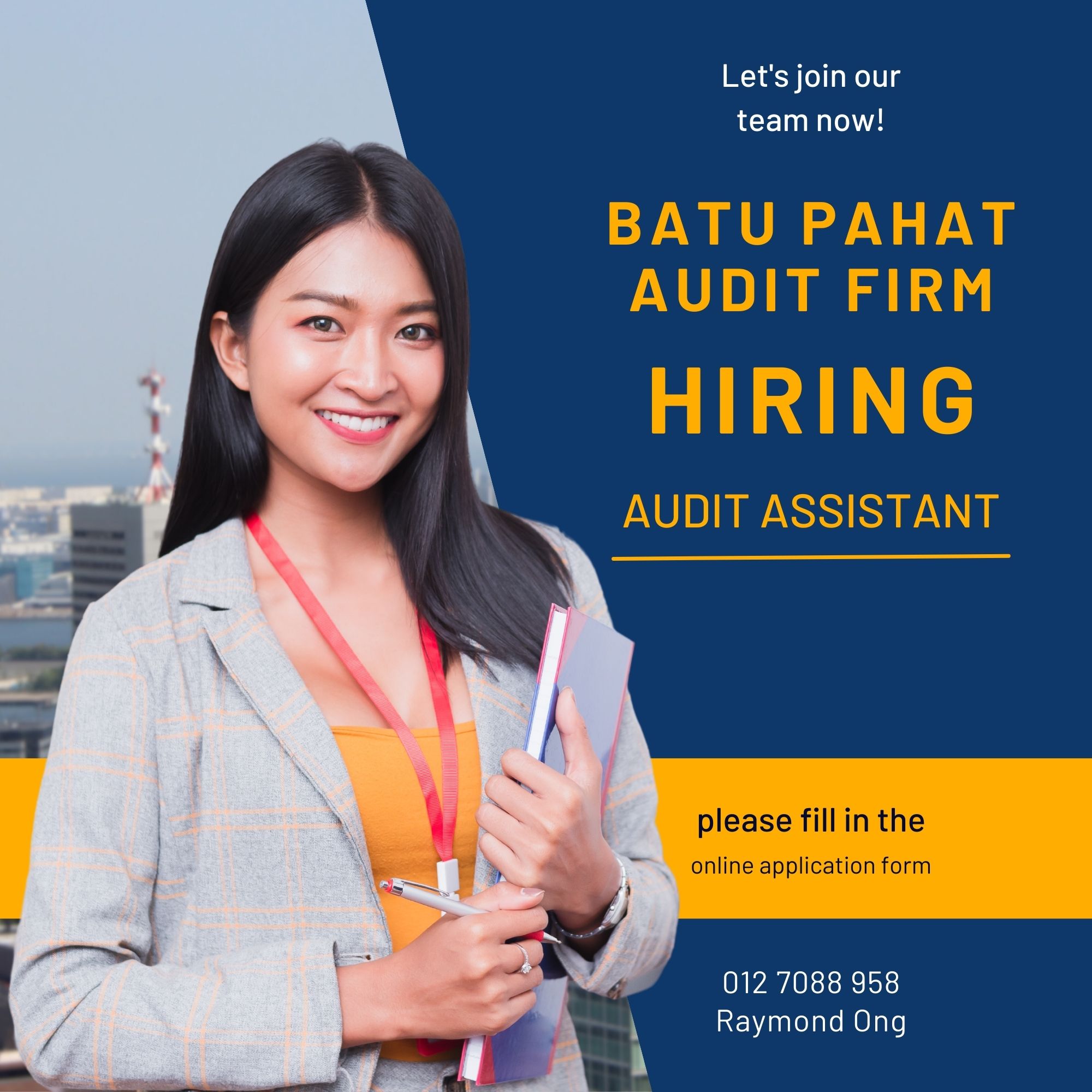 Batu Pahat Audit Firm Job Vacancies Audit Assistant - Recruitment in Batu Pahat Johor Malaysia BP Audit Firm Job Vacancy